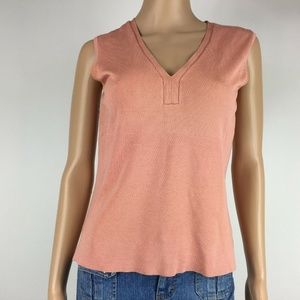 Talbots Women's Sleeveless Top Size M Peach
